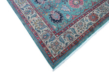 Load image into Gallery viewer, 10x13 Incredible Vintage Handmade Area Rug Teal 294cmx389cm Green 
