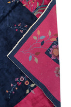 Load image into Gallery viewer, 9x12 Fine  Antique Art Deco Rug Walter Nichols 275cmx348cm Blue Carpet C. 1920
