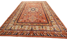 Load image into Gallery viewer, 9x12 Rare Vintage Chinese Art Deco Art Nouveau Khotan Rug 262cmx361cm Pink 
