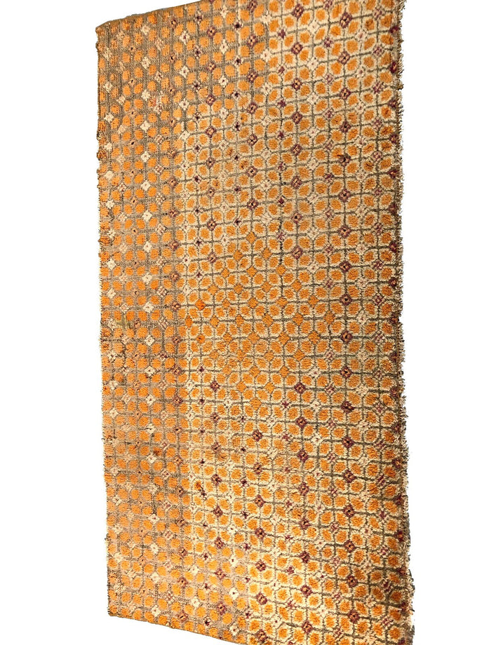 3x5Rare Antique Tibetan Rug Fine Carpet Gold Circa 1900 Rug