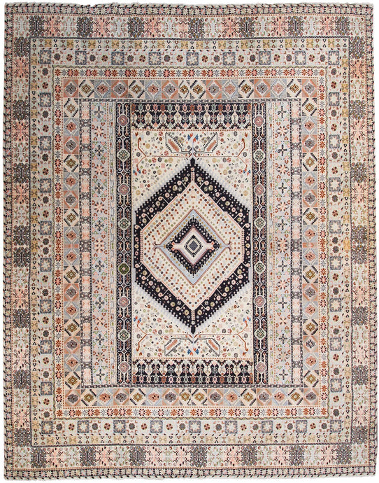 12x15 Vintage Moroccan Rug Geometric Unique Rare 361x447cm
