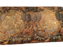 Load image into Gallery viewer, 3x5 Antique English Needlepoint Tapestry Wool &amp; Silk  82cm x 158cm c.1920
