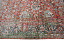 Load image into Gallery viewer, 10x13 Vintage Geometric Sulltannabad Rug 295cmx396cm Arts &amp; Crafts Soft Rust 
