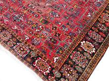 Load image into Gallery viewer, Antique Herriz Serrapi Rug Geometric 9x11 Handmade Red Rug  265cmx336cm C. 1940
