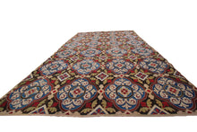 Load image into Gallery viewer, Antique English Needlepoint overall Geometric Rug Tapestry 7x10 214x305cm  1890 
