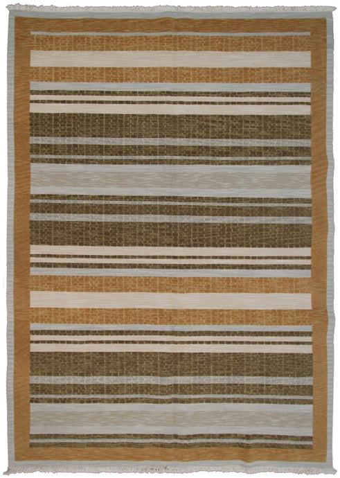 6x9 Magnificent Vintage Flat Weave Rug Soumak Rug Raised Pile Area Rug