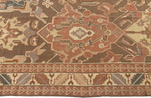 Load image into Gallery viewer,  11x13 Vintage French Art Deco Rug Flat Woven Art Nouveau Rug 346cm x 401cm
