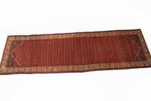 Load image into Gallery viewer, 4&#39;x15&#39; Handmade Runner Exceptional Antique Rug Fine Area Rug Paisley Rust C.1900
