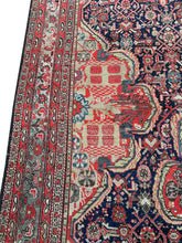 Load image into Gallery viewer, 9x17 Antique Mahall Sultanabadd Rug 1880 Geometric  Handmade Rug 257x 511cm
