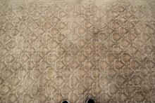 Load image into Gallery viewer,  9x12 Rare Antique Malayerr Rug Beige All Over Tonal Exceptional Fine 1920
