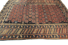 Load image into Gallery viewer, 4X6 Authentic Antique Caucasian Shirvan Rug Kuba Blue 117cmX173cm c.1880
