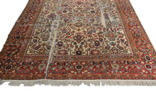Load image into Gallery viewer, 10x14 Repairman&#39;s Dream Antique Sultanabadd Rug Handmade Rug Geometric  c.1890
