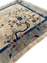 Load image into Gallery viewer,  9x12 Tree of Life Walter Nichols Antique Chinese Art Deco Rug 275x351cm c.1920
