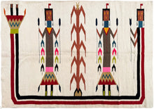 Load image into Gallery viewer, 4x6 Yei Navajo Style Rug Fine Handwoven Rug Antique Tapestry 119cmx170cm 1940
