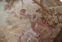 Load image into Gallery viewer, 5X6 Antique Flemish Tapestry Fine Wool &amp; Silk Tapestry 152cmx183cm Beige C.1880
