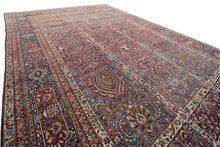 Load image into Gallery viewer, 12&#39;x20&#39; Exceptional Antique Handmade Rug Vase Masterpiece Purple Red Kork 1890
