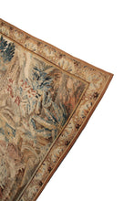 Load image into Gallery viewer, 8x12 Rare 18th Century Tapestry Handwoven Wool &amp; Silk Flemish Tapestry 226x359cm
