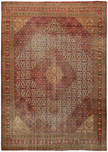 Load image into Gallery viewer, 10&#39;x14&#39; Pre-1900 Antique Oritental Rug Artisan Handmade ©&quot;Shabby Chic Pile 1880
