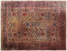 Load image into Gallery viewer, Estate Antique Rug Mohajeran Rug Rare 9X12 Wool Gold 274cmx365cm C.1890   9&#39;x12&#39;
