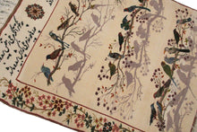 Load image into Gallery viewer, 3x4 Fine Vintage Rug Rare  Silk Foundation Beige rug Handmade Rug
