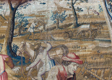 Load image into Gallery viewer,  7x11 Antique French Tapestry Verdure Wool &amp; Silk 213cm x 323cm 18th Century
