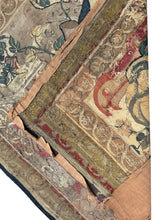 Load image into Gallery viewer, 3x4 Antique Flemish Tapestry Wool &amp; Silk Musical Art Nouveau  17th century 

