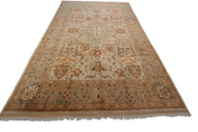 Load image into Gallery viewer, 9x12 Vintage Authentic Turkish Oushak Rug Rare Arts &amp; Crafts Beige 269cmx350cm 
