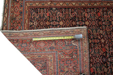 Load image into Gallery viewer, 5x10 Rare Antique Rug Fine Rug Geometric Traditional Oriental Rug Navy Blue 1900
