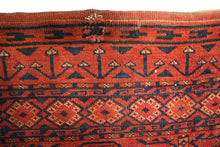 Load image into Gallery viewer,  3x5 Antique Ersari Turkoman Rug Antique Tribal Rug Geometric Wool Foundation
