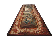 Load image into Gallery viewer, 4x9 Rare 18th Century Tapestry Handwoven Wool &amp; Silk Flemish Tapestry  102x265cm
