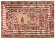Load image into Gallery viewer, 4x5 Rare Mid 1800s Antique Turkish Gordis Rug Wool Foundation Collectors Piece 
