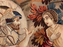Load image into Gallery viewer, 6x6 Antique French Aubusson Tapestry Hermes Mercury Wool &amp; Silk Square 176x178cm
