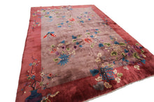 Load image into Gallery viewer, 9x12 Rare Antique Art Deco Rug Chinese Rug Tree of Life Rug 267cm x 346cm 1920
