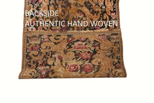 Load image into Gallery viewer, 4x19 Antique Runner Caucasian Karabagh Runner Rug Rare Wool Handmade Black 1870
