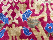 Load image into Gallery viewer, 13x16  Vintage Large Art Deco Rug Art Nouveau Rug European Arts &amp; Crafts Rug 
