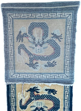Load image into Gallery viewer, 2x13 1900 Antique Chinese Ninghshia Peking Rare Dragon Rug Tapestry 64cm x 391cm
