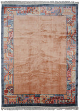 Load image into Gallery viewer, 7X10 Rare Vintage Art Deco Rug Silk Chinese Rug Art Nouveau Rug Pink 198X292cm  
