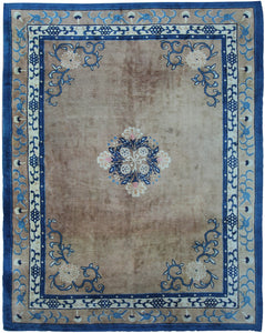  9x12 Rare Antique Peking 5 paw dragon Chinese Rug Art Deco 279x353cm Rug C.1880