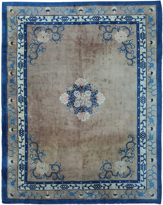 9x12 Rare Antique Peking 5 paw dragon Chinese Rug Art Deco 279x353cm Rug C.1880
