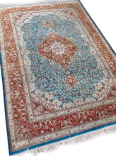 Load image into Gallery viewer, 5x7 Rare 100% Pure Natural Silk Traditional Rug Fine Tapestry  Rug  135cmx204cm
