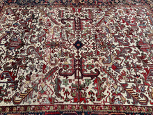 Load image into Gallery viewer, Antique Herriz Serrapi Rug Geometric 8x10 Handmade Rug 254cmx305cm c. 1920
