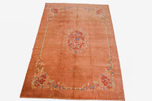Load image into Gallery viewer, 10x13 Antique Art Deco Rug Handmade Chinese Rug  1920 298cm x 386cm

