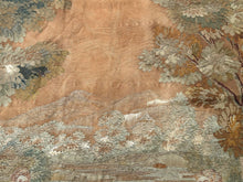 Load image into Gallery viewer, 7x7 1900 Antique French Tapestry Square Wool &amp; Silk Game  196cm x 201cm
