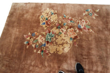 Load image into Gallery viewer, 9x12 Rare Antique Art Deco Rug Antique Chinese Rug Art Nouveau  265 x 351cm 1920
