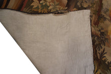 Load image into Gallery viewer, 6x7 Antique French Tapestry  Large Tapestry Antique Wool &amp; Silk 178x203cm c.1890

