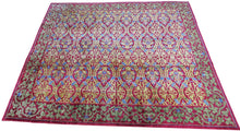 Load image into Gallery viewer, 13x16  Vintage Large Art Deco Rug Art Nouveau Rug European Arts &amp; Crafts Rug 

