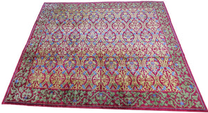 13x16  Vintage Large Art Deco Rug Art Nouveau Rug European Arts & Crafts Rug 