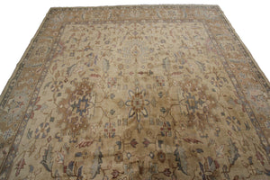  8x11 Antique Oushak Handmade Carpet Oushak Wool Rug 249cm x 295cm