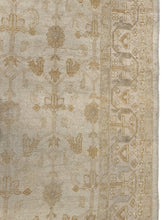 Load image into Gallery viewer, 12x15 Auhtentic Antique Turkish Oushak Geometric  muted  366 x 442cm c.1880
