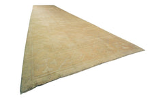 Load image into Gallery viewer, 5x22 Antique Oushak Art Deco Runner Rug Fine Gold Beige152cmx 658Ccm c. 1890

